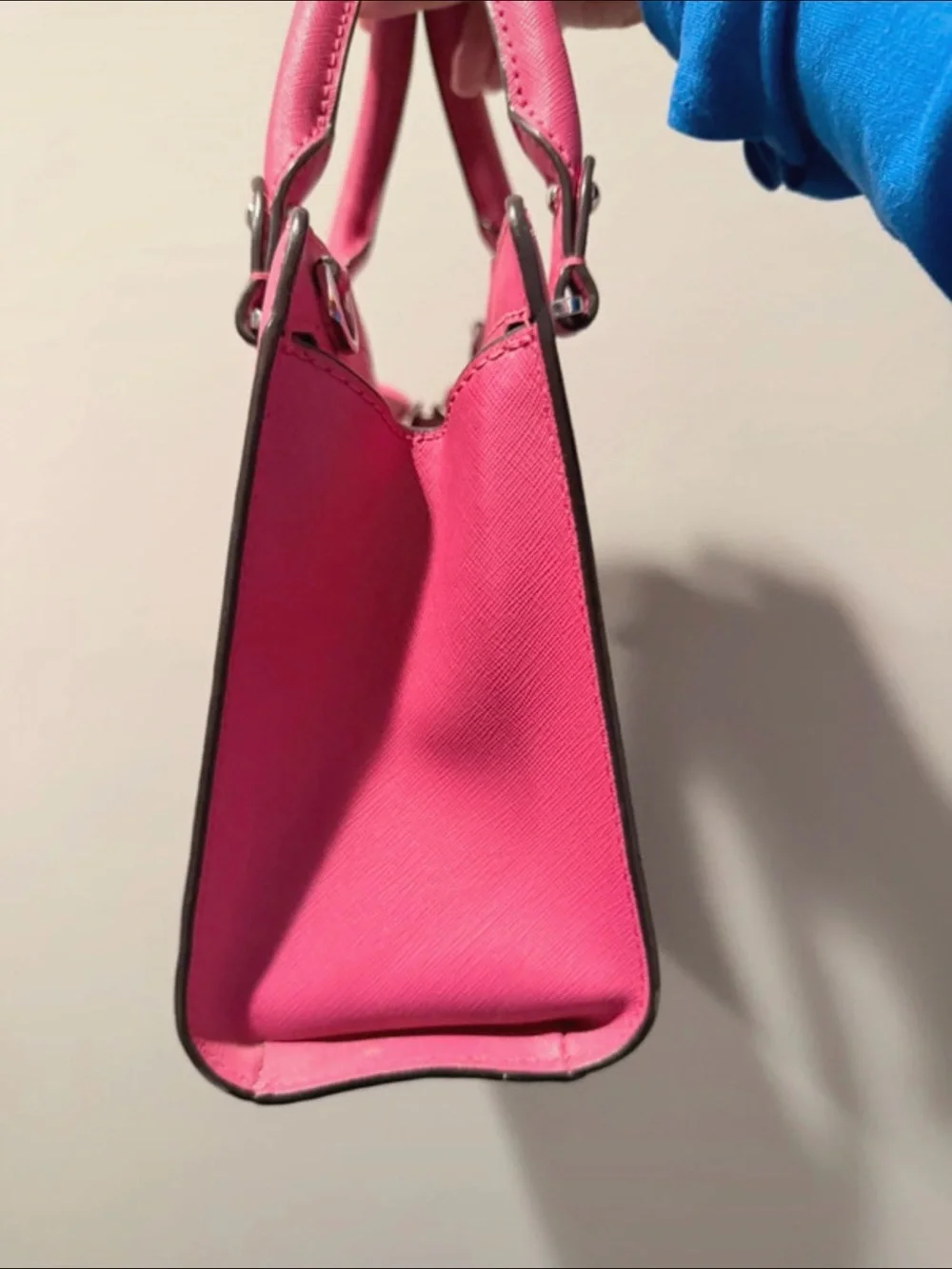 Michael Kors Hot Pink Saffiano Leather Satchel